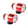 6 LED Waterproof Mini Cycling Safety Light- Red