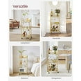 thumbnail image 3 of Boutique Home Tempered Glass Gold Bar Serving Cart, 3 of 7