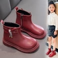 thumbnail image 7 of Tkrady Kids Boots Spring Summer New Lightweight Durable Cute Sparkly Fashion Zipper Girls Ankle Boots, Sizes 3-12 Years, 7 of 7