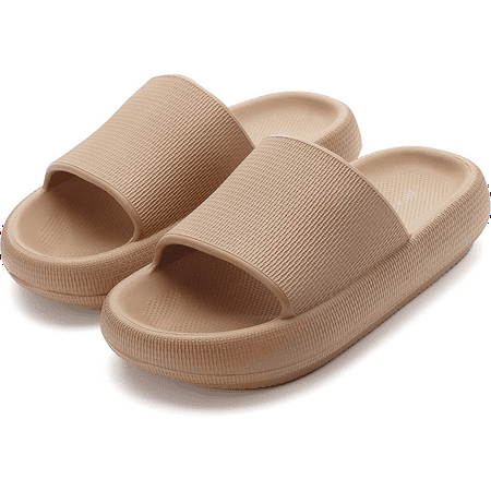 

BRONAX Cloud Slides for Women and Men | Shower Slippers Bathroom Sandals | Extremely Comfy | Cushioned Thick Sole