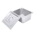 thumbnail image 6 of Miumaeov 4 Packs Stainless Hotel Panel with Lid, Steam Hotel Pan for Catering Parties (1/2 Size x 6" Deep), 6 of 11