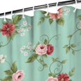 thumbnail image 3 of Pioneer Flower Floral Print Pattern Shower Curtain 84"x72", Bathroom Decorative Shower Curtain Set with 12 Hooks, Waterproof Washable, 3 of 6