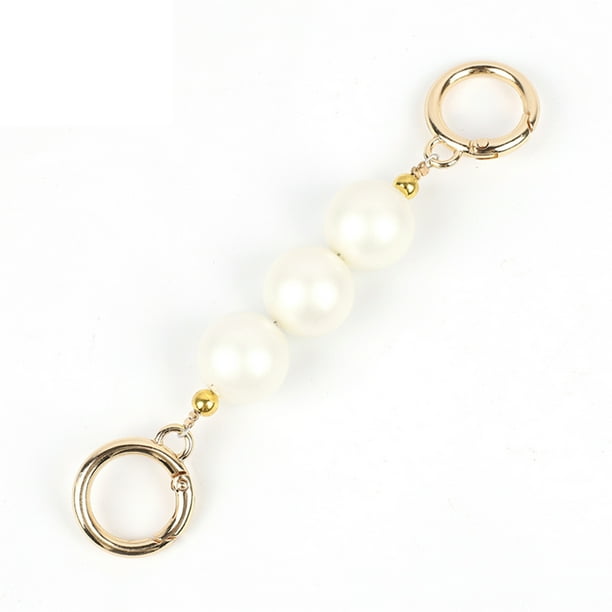 Cinturón de perlas Accesorios colgantes Slima Sliver Gold imitación Perla Teléfono Correa Correas Universales Regalos de cumpleaños para mujeres Oro 2 piezas Advancent AP004771-02