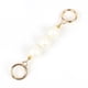 thumbnail image 1 of Cinturón de perlas Accesorios colgantes Slima Sliver Gold imitación Perla Teléfono Correa Correas Universales Regalos de cumpleaños para mujeres Oro 2 piezas Advancent AP004771-02, 1 of 7