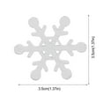 thumbnail image 4 of Snowflake Decoration Limited Time Offer Dusknt Snowflake Mixed 50Pcs Christmas White Shape Wooden Decorations Home Decor, 50X Wood Chip Snowflakes, 4 of 9