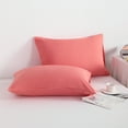 thumbnail image 5 of Ntbay Microfiber Pillowcase set - 2 Pack - Envelope Closure Pillow Cases - King - Coral Pink, 5 of 5