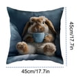 thumbnail image 2 of ERK 1Pcs Decorative Covers Of 2 For Sofa Bed Couch Living Room Throw With Hidden Zipper, 2 of 5