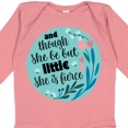 thumbnail image 4 of Inktastic Shakespeare She Is Fierce Quote Girls Long Sleeve Baby Bodysuit, 4 of 5