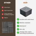 thumbnail image 6 of LiviNest Interlocking Deck Tiles 30 Pack: 12x12 Inch Light Gray Acacia Hardwood Outdoor Flooring - DIY Checker Pattern Square Tiles for Balcony & Patio Installation, 6 of 6