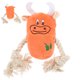 thumbnail image 1 of KAKOWELY Juguete interactivo para perros con sonido de vaca, juguete de peluche para perros, juguete para masticar con sonido de vaca, 1 of 5