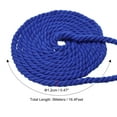 thumbnail image 2 of Unique Bargains 1/2'x16' Natural Twisted Cotton Rope 3 Strand Soft Craft Rope with Drawstring Bag Dark Blue 2 Pack, 2 of 6