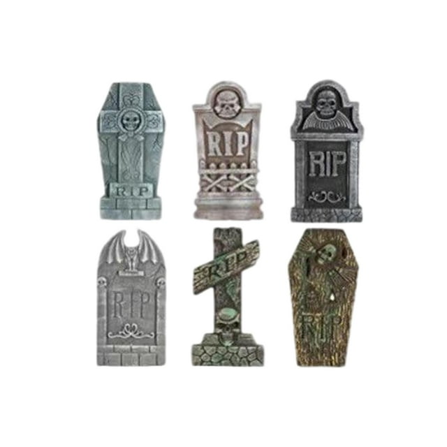 Decoraciones de Halloween Yuyangstore Lápida de Cementerio de Espuma 17'
