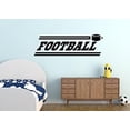 thumbnail image 4 of Football Boys Wall Decals Stickers Vinyl Lettering Art Sports Bedroom Décor 36x11-Inch, Black, 4 of 6