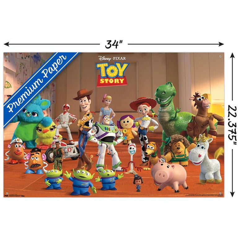 Disney Pixar Toy Story 4 - Collage Wall Poster with Push Pins