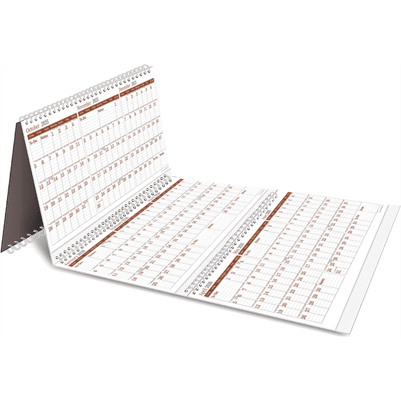 StriveZen 2025–2028 Wall Calendar, Move-a-Page Vertical Planner, Large 38x17 in, 3-Year Monthly Layout with Julian Dates, July 2025–Dec 2028