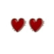 thumbnail image 2 of Pendientes de botón de corazón rojo shaofei metal dorado forma de ojo labios Joyería de moda, 2 of 4