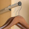thumbnail image 5 of INTERNATIONAL HANGER Rubber Coated Non-Slip Walnut Wood Combo Hanger for Tops or Pants, 25 Pack, 5 of 5