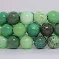 thumbnail image 2 of Angelstones Bracelet Extensible Unisexe en Perles Rondes de 10 mm avec Pierre Précieuse Chrysoprase Verte Naturelle, 2 of 2