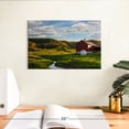 thumbnail image 3 of Elephant Stock Green Fields Red Barn Wall Art - Horizontal Canvas Wall Art - Living Room Wall Decor - Nature Canvas - Green And White Decor - 12" x 8", 3 of 8