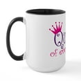 thumbnail image 2 of CafePress - Queen Of Everthing! Large Mug - 15 oz Ceramic Large White Nolvety Mug, 2 of 4