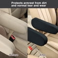 thumbnail image 3 of Moyishi Universal Fit Automotive Black Cloth Fabric Armrest Covers for Cars,Trucks, SUVs, and Vans, 3 of 7