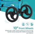 thumbnail image 3 of ZENART Steerable Knee Scooter Foldable Walker for Foot Surgery Adult Crutch Alternative, Blue, 3 of 7