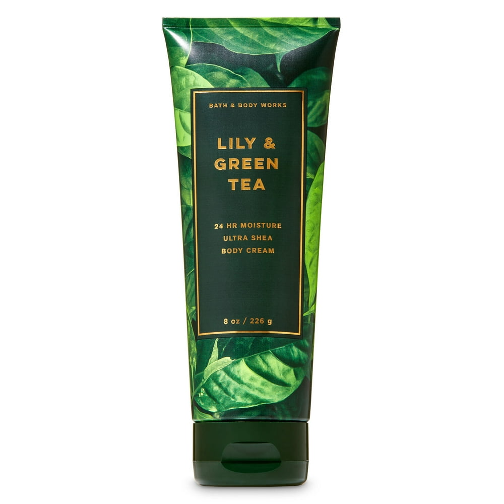 LILY & GREEN TEA Ultra Shea Body Cream 8oz 226g by Bath and Body
