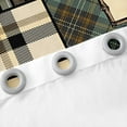 thumbnail image 5 of Farmhouse Decor,Rustic Moose Window Curtains 2 Panels 42"Wx90"L,Deer Hunter Blackout Curtains,Woodland Curtains & Drapes Patchwork Brown Green Checkered Buffalo Plaid Decor, 5 of 6