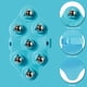 thumbnail image 2 of Masajeadores corporales de mano Guante de masaje de tejido profundo de 7 bolas para pie de cuello trasero Hugtrwg Para estrenar, 2 of 7