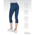 thumbnail image 6 of Women's MeMoi MQ-055 Real Denim Capri (Medium Wash L/XL), 6 of 7