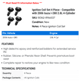 thumbnail image 2 of Ignition Coil Set 4 Piece - Compatible with 2006 Isuzu i-280 2.8L 4-Cylinder, 2 of 2