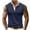 Navy, variant on ZCFZJW Muscle Tank Tops for Men Fashion Summer Sleeveless Button Henley Shirts Trendy Solid Color Basic Athletic Workout Tees Shirt with Pockets Black L