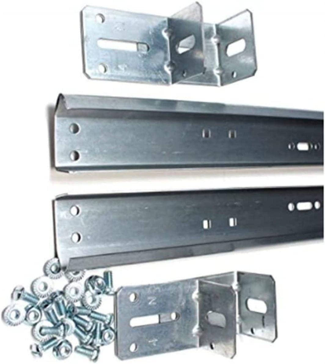 Pair of Vertical Sections 76 in Length Garage Door Track For 7 High Door