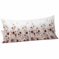 thumbnail image 2 of Red Spring Floral Body Pillow Covers 20"x54", Elegant Pastoral Flowers Watercolor Soft Brushed Microfiber Breathable Throw Pillow Covers, Pillowcase with Zipper for Couch Sofa Bedroom Living Room, 2 of 9