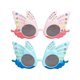 thumbnail image 2 of Blue Plastic Party Sunglasses for Decoration 2 Pairs Funny Accessories Butterflies Shaped Glasses, 2 of 3
