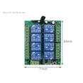 thumbnail image 4 of 8-Channel 433MHz Wireless Remote Control Switch for Relays 12V DC, Learning Code, 1000m Range, 4 of 8