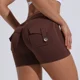 thumbnail image 4 of Peach Butt Fitness Shorts Mujer Ejercicio Tres Cuartos Pantalones Cargo Aire Seco Bolsillo Yoga Levantamiento Apretado Verano, 4 of 5
