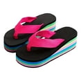 thumbnail image 7 of Ramiter Beach Sandals for Woman Womens Arch Support Flip Flops Comfortable Yoga Mat Slip on Summer Beach Walking Thong Cushion Sandals Hot Pink,8, 7 of 7
