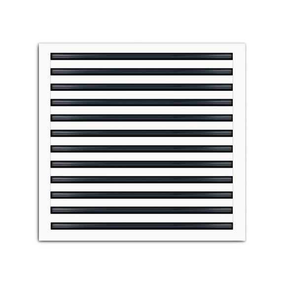 BUILDMART - 25x24 Modern AC Vent Cover - Decorative White Aluminum Air Vent - Standard Linear Slot Diffuser - Heating and Cooling Register Grille for Ceiling, Walls & Floors - Texas Buildmart