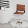 thumbnail image 3 of Erinnyees Folding Teak Shower Seat, Wall Mounted, 400lb Capacity, for Elderly Safety, Teak, 3 of 8