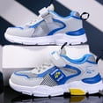 thumbnail image 4 of Eashi leisure trend single mesh double mesh leather breathable non slip light running shoes., 4 of 6