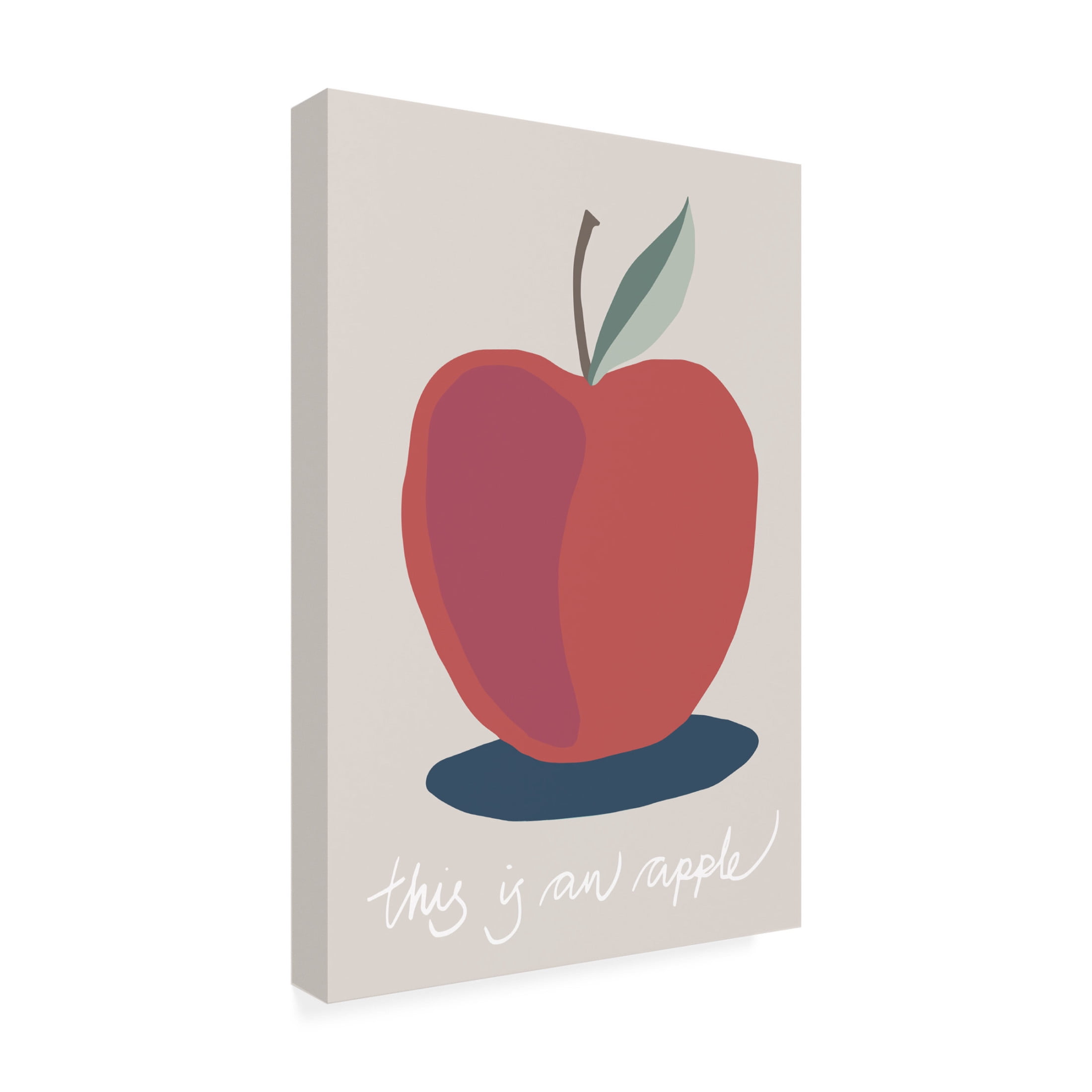 Canvas Wall Art - Pictufy Studio Ii 'This Is An Apple' Wall Art for Living Room, Bedroom, or Office Décor by Trademark Fine Art - 16 x 24 Inches