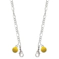 thumbnail image 1 of Silvertone Mini Enamel Tennis Ball Silvertone Face Mask Necklace, 1 of 2