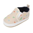 thumbnail image 2 of ZHOGXU Baby Toddler Girls Sneakers Non Slip Soft Sole Dinosaurs Print Comfortable Lightweight Shoes For Casual Daily Wear,Khaki,6-12 Months, 2 of 6