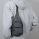 thumbnail image 5 of Bolso bandolera para hombre | Bolso de pecho ligero e impermeable de 0,2 kg | Mochila bandolera multifuncional para deportes al aire libre con puerto para auriculares para viajes y ocio, 5 of 6