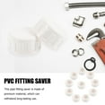 thumbnail image 2 of Sprinkler End Cap Plug Water Line Caps Threaded Pvc Spigot Adapter Pcs Pool Tots Fittings White 10, 2 of 6