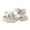 a-12Beige4, variant on Little Girls Adjustable Buckle Rhinestone Butterfly Caged Closed Toe Sandals Thick Lug Sole Summer Platform Sandals Stylish Shoes 10.5-11 Years