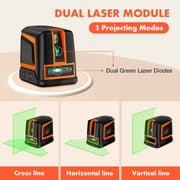 DOVOH Green Cross Line Laser Level with High Accuracy and Manual Mode,C2-120G