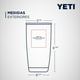 thumbnail image 2 of Termo Yeti 20oz Blanco 100% Original Yeti Yeti Tumbler 20oz Tapa Magslider, 2 of 5