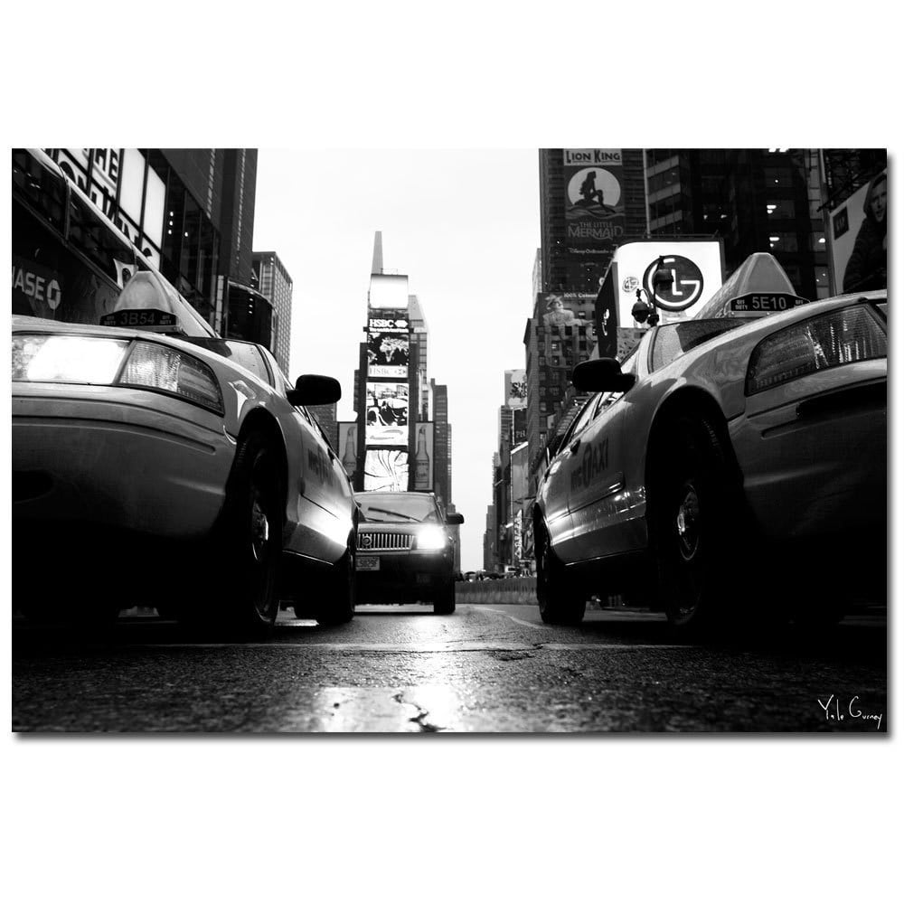 Trademark Art "Broadway Taxis" Canvas Art by Yale Gurney